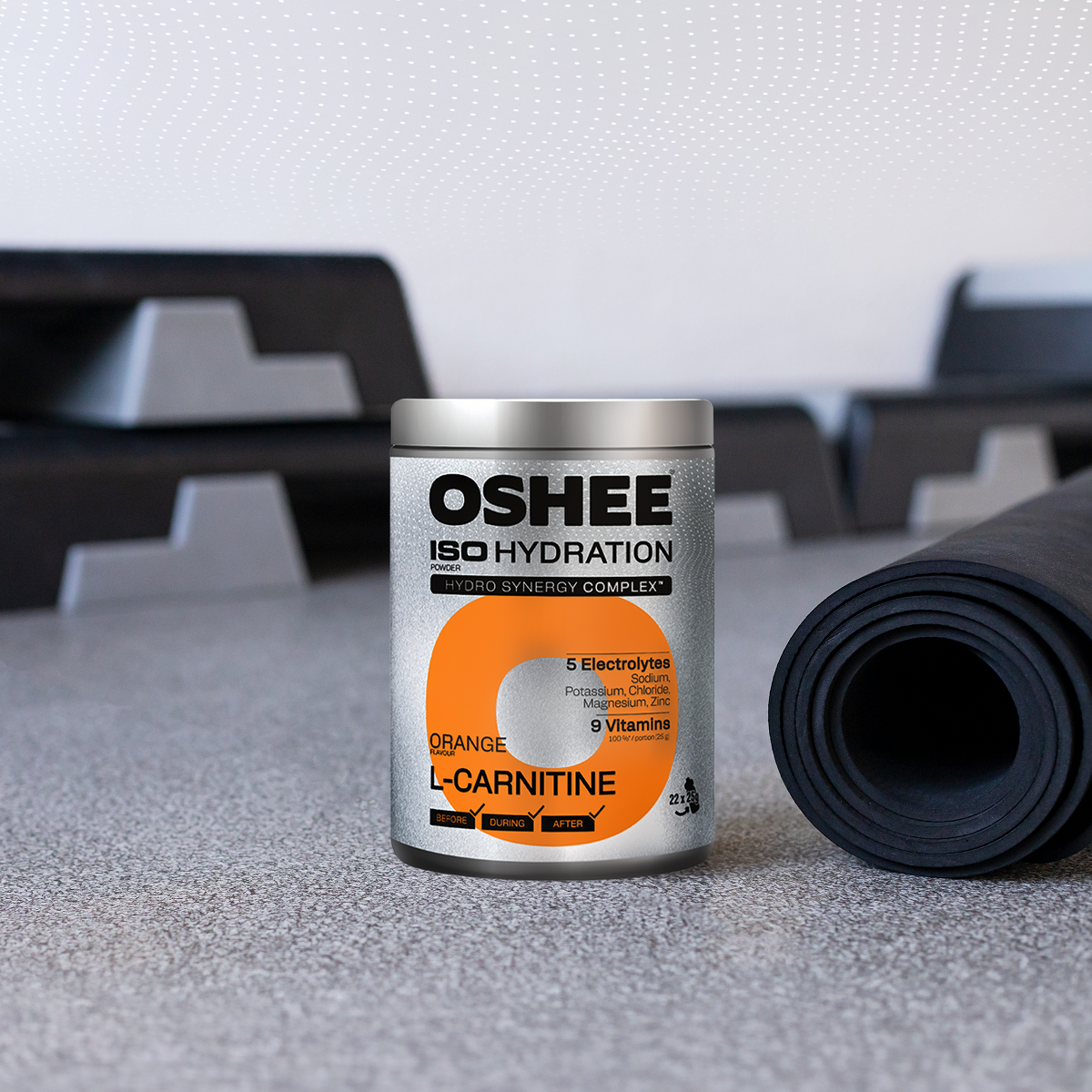 OSHEE ISO Hydration Izotonik w proszku Orange L-karnityna 550 g