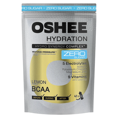 OSHEE Hydration Zero Sugar proszek Lemon BCAA 630 g