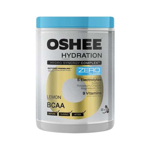 OSHEE Hydration Zero Sugar proszek Lemon BCAA 330 g