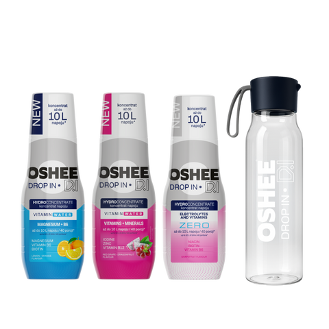 Hydration Starter Pack - MIX 3 + Butelka przeźroczysta 550 ml z wytrzymałego tritanu