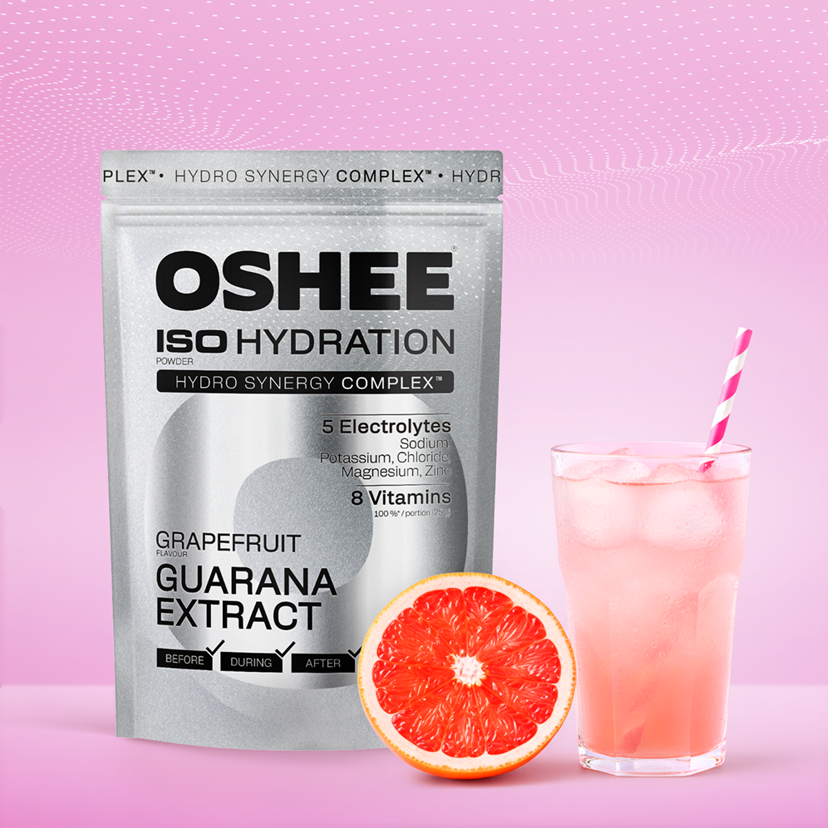 OSHEE ISO Hydration izotonik w proszku Grapefruit guarana 1050 g