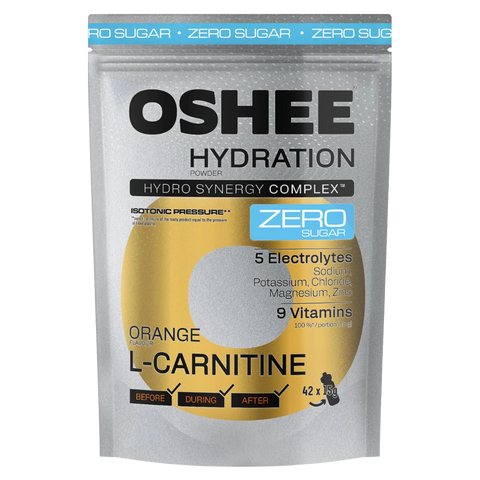 OSHEE Hydration Zero Sugar proszek Orange L-karnityna 630 g