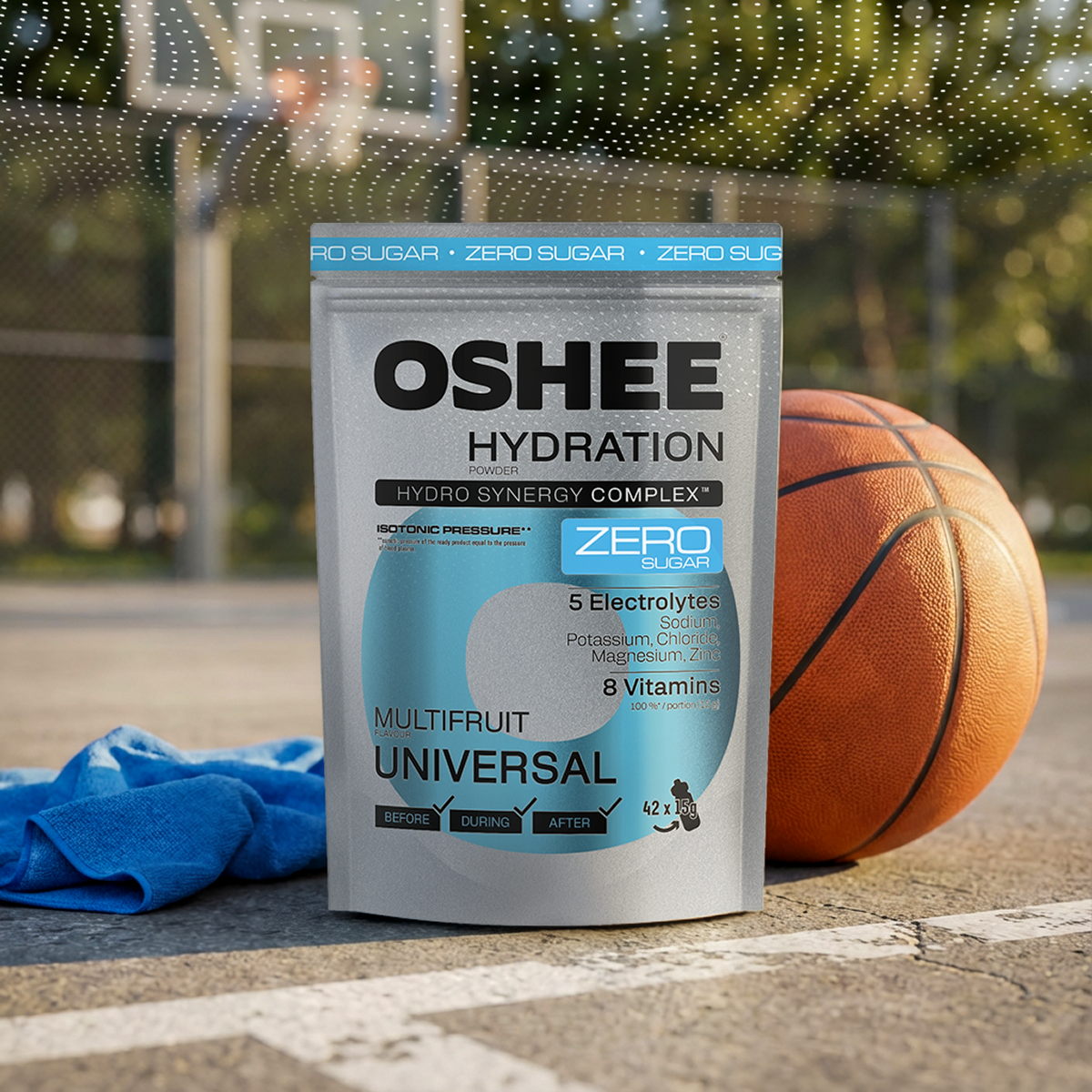 OSHEE Hydration Zero Sugar proszek Multifruit 630 g