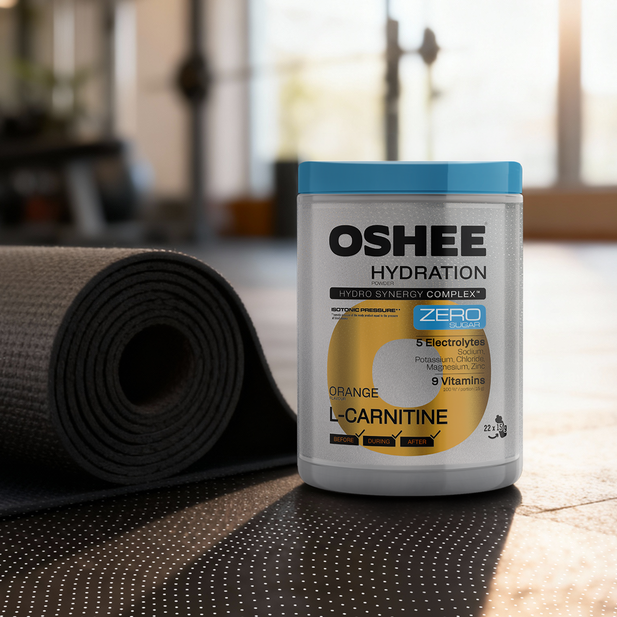OSHEE Hydration Zero Sugar proszek Orange L-karnityna 330 g