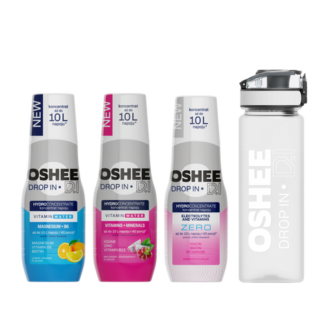 Hydration Starter Pack - MIX 3 + Bidon plastikowy 750 ml tritan