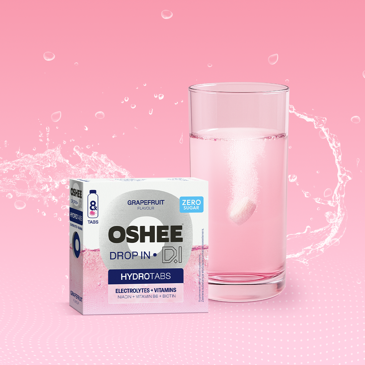 HYDROTABS ELECTROLYTES & VITAMINS - Smak GREJPFRUTOWY