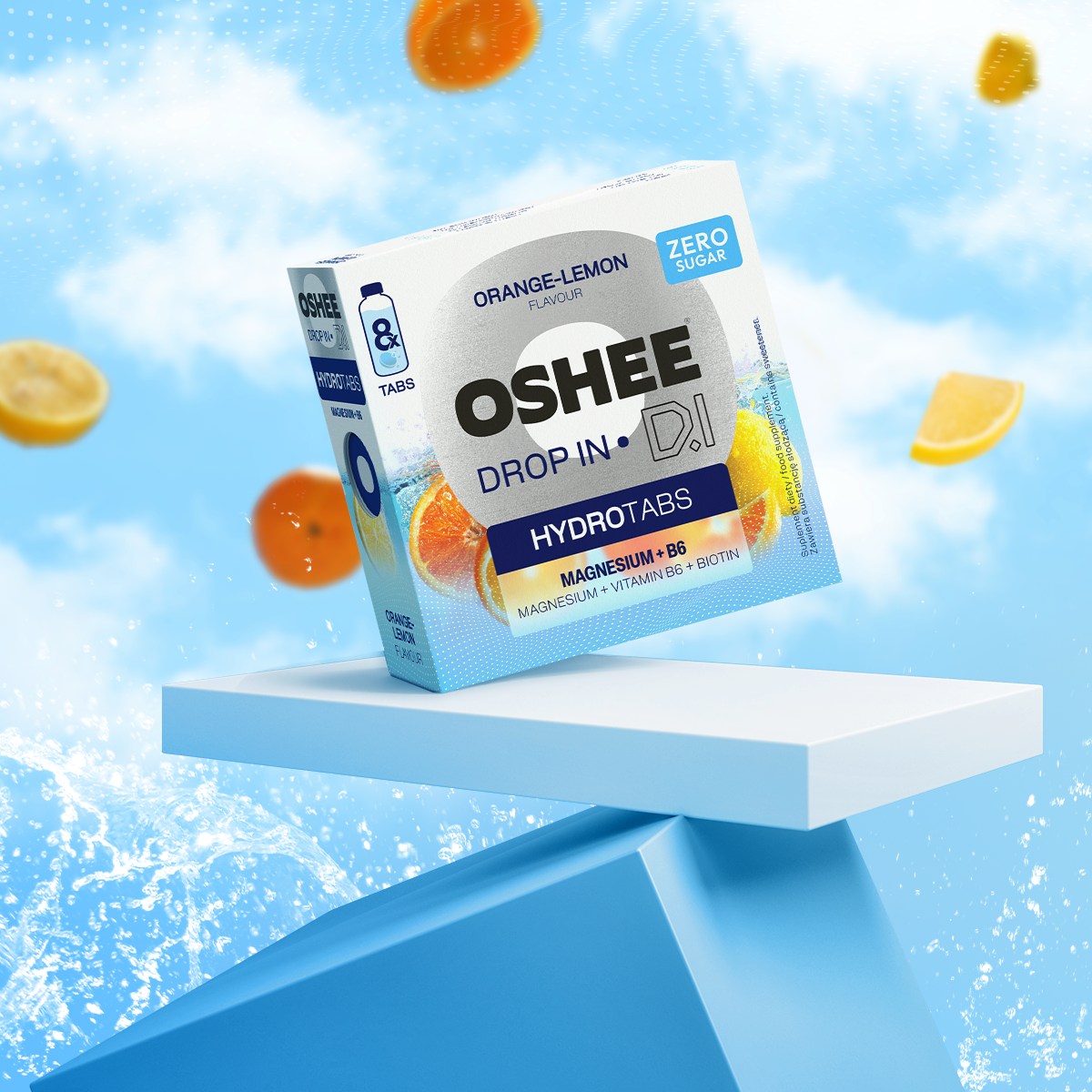 HYDROTABS Vitamins & minerals - Smak pomarańcza i cytryna