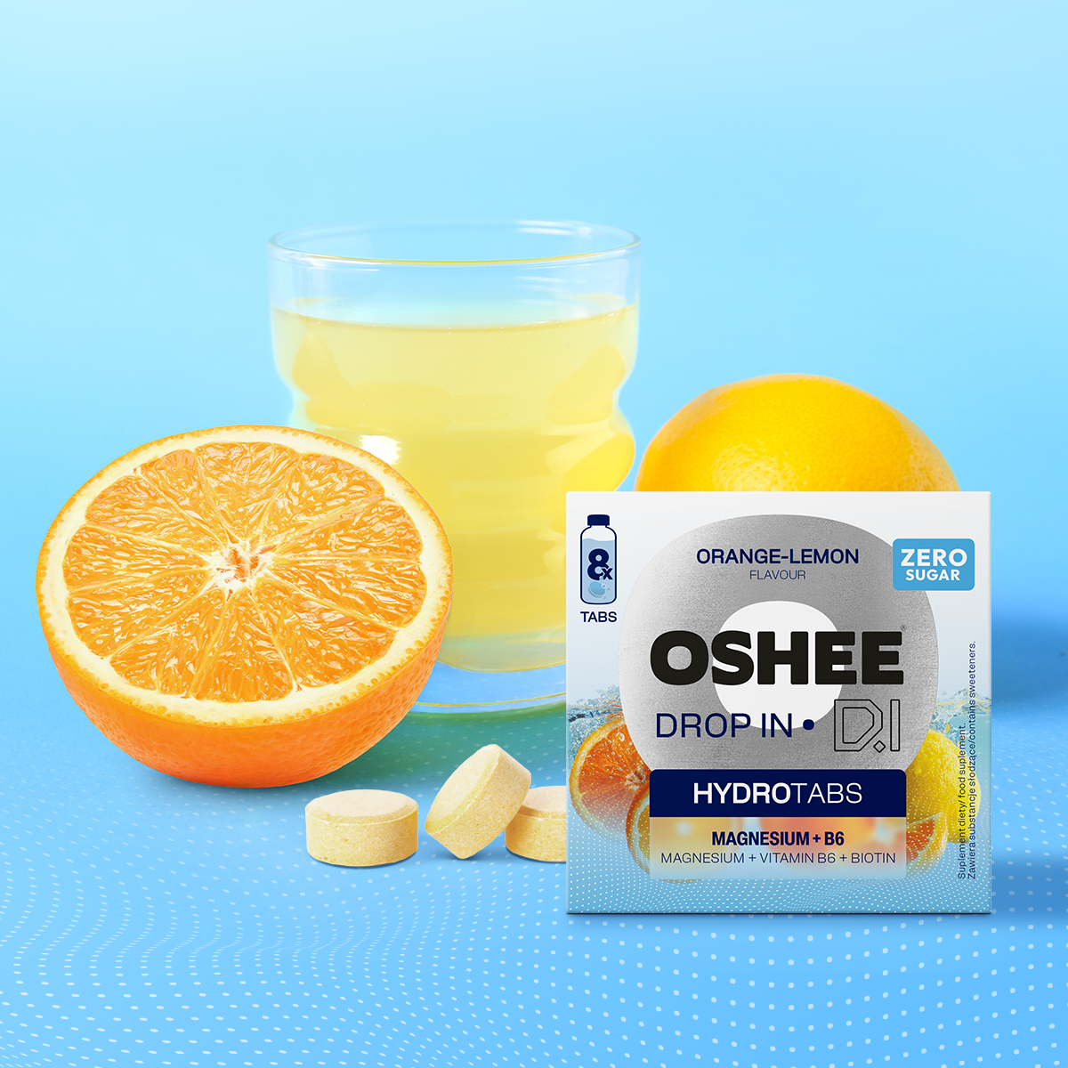 HYDROTABS Vitamins & minerals - Smak pomarańcza i cytryna