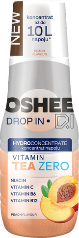 Hydrokoncentrat OSHEE DROP IN ZERO - brzoskwinia - vitamin tea - 500 ml