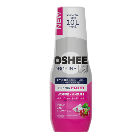 Hydrokoncentrat OSHEE DROP IN - Czerwone winogrono– smoczy owoc - Witaminy i minerały - 500 ml