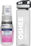 Hydrokoncentrat OSHEE DROP IN ZERO - Grejpfrut - Elektrolity i witaminy - 500 ml + Bidon plastikowy 750 ml tritan