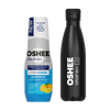 Zestaw Welcome - Hydrokoncentrat OSHEE DROP IN Cytryna-Pomarańcza - Witaminy i magnez - 500 ml + Butelka termiczna ze stali nierdzewnej czarna 500 ml