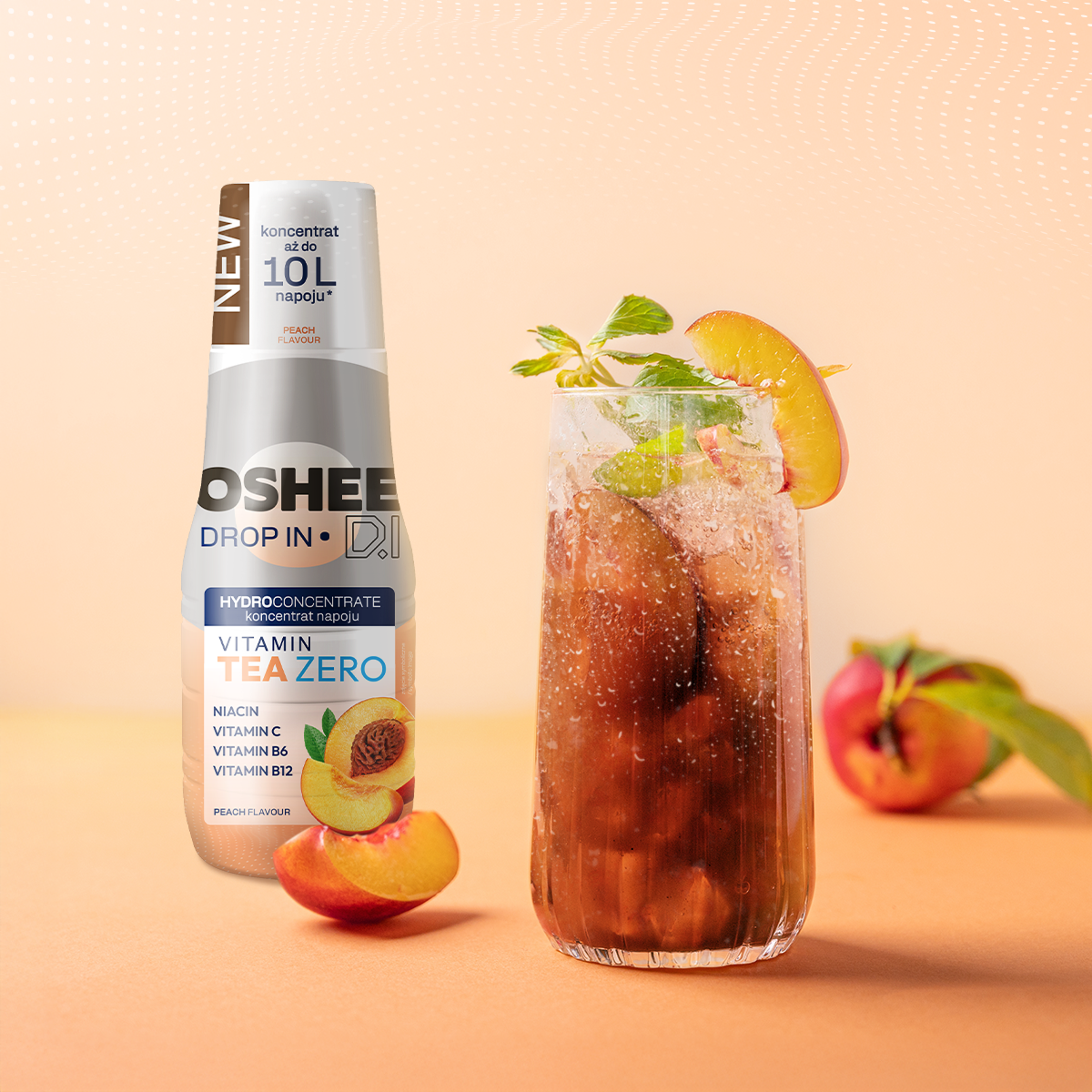 6 X OSHEE DROP IN ZERO Hydroconcentrate Peach Flavor Vitamin Ice T 6-x-oshee-drop-in-zero-hydroconcentrate-peach-flavor-vitamin-ice-t