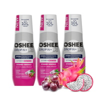 3 x Hydrokoncentrat OSHEE DROP IN - Czerwone winogrono– smoczy owoc - Witaminy i minerały - 500 ml