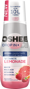 Hydrokoncentrat OSHEE DROP IN - malina– grejpfrut - vitamin lemonade - 500 ml