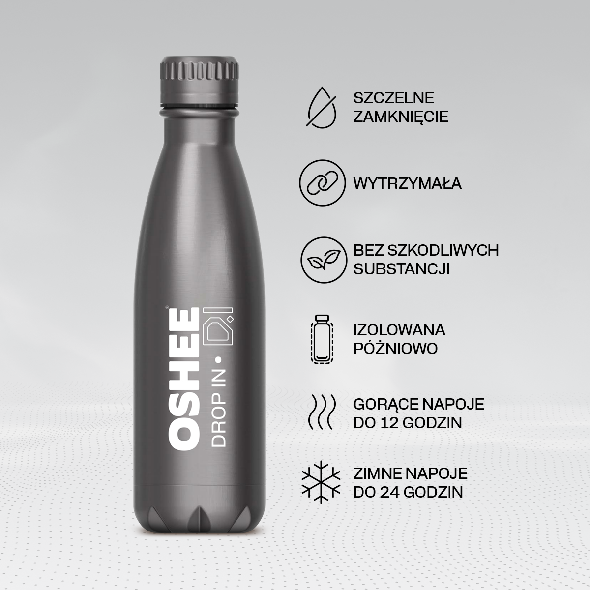 Hydration Starter Pack  - MIX 3 + Butelka termiczna ze stali nierdzewnej srebrna 500 ml